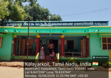 MoU Signing with Kalayarkoil Government Hospital